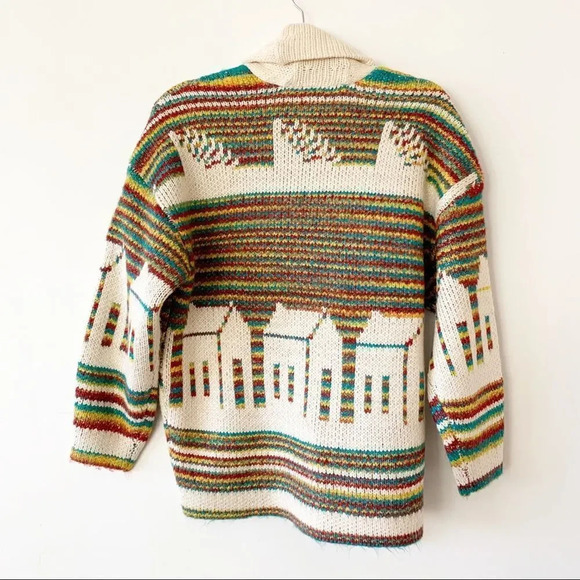 BDG Urban Outfitters Kolbie Open Front House Print Cozy Comfy XS New‎ $148 - Picture 8 of 14
